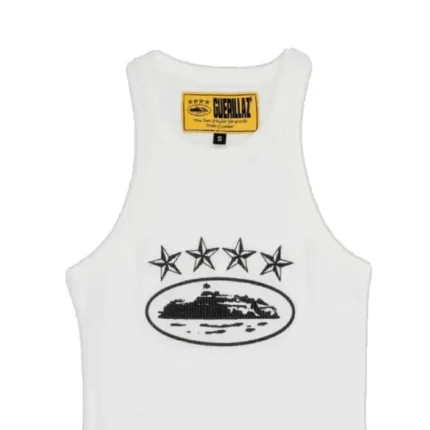 Corteiz 4Starz Alcatraz Women's Tank Top White