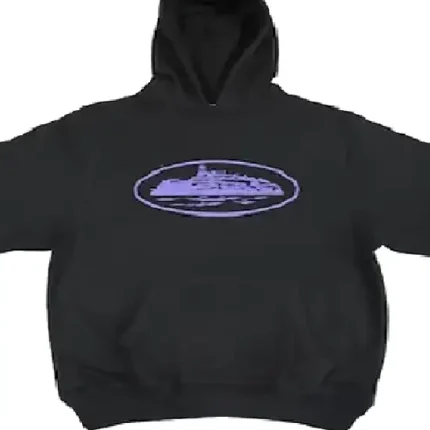 Corteiz Alcatraz Hoodie Black Purple