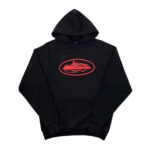 Corteiz Alcatraz Hoodie Black Red