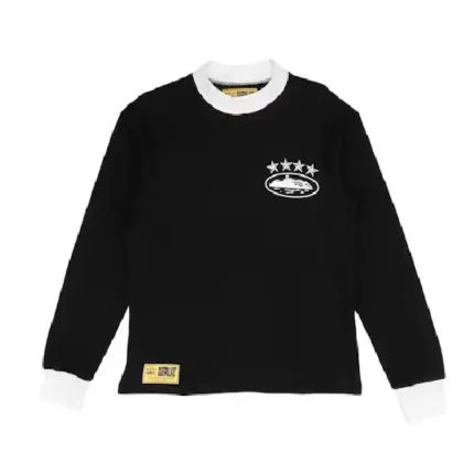 Corteiz 4Starz Alcatraz Waffle Sweatshirt Black (2)