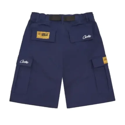 Corteiz Alcatraz Cargo Shorts Navy Blue (2)