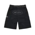 Corteiz Alcatraz Cargo Shorts Triple Black (1)