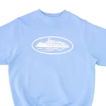 Corteiz Alcatraz Crewneck Sweatshirt Baby Blue (1)