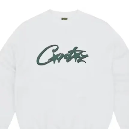 Corteiz Allstarz Sweatshirt White Green (1)