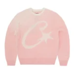 Corteiz C Star Gradient Mohair Knit Sweatshirt Pink (2)