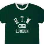 Corteiz College Ringer T Shirt Forest Green