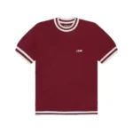 Corteiz Deala Knit T Shirt Burgundy