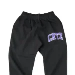 Corteiz Dropout Sweatpants Black Purple (1)