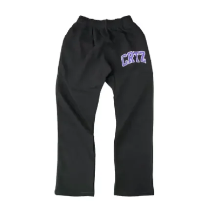 Corteiz Dropout Sweatpants Black Purple (2)