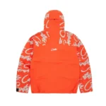 Corteiz Elitework Waterproof Shell Jacket Orange (1)