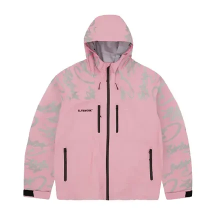 Corteiz Elitework Waterproof Shell Jacket Pink (2)