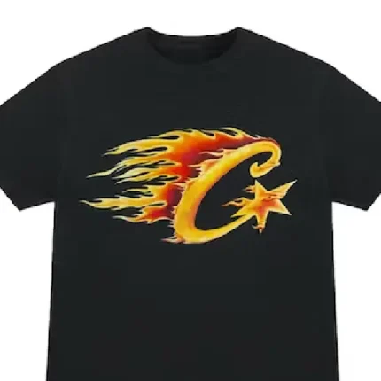 Corteiz Flame C Starz T Shirt Black (1)