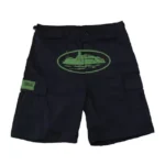 Corteiz Guerillaz Shorts Black Green