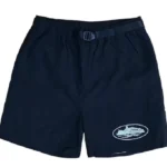 Corteiz Nylon Litework Shorts Black (1)