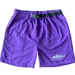 Corteiz Nylon Litework Shorts Grape (1)