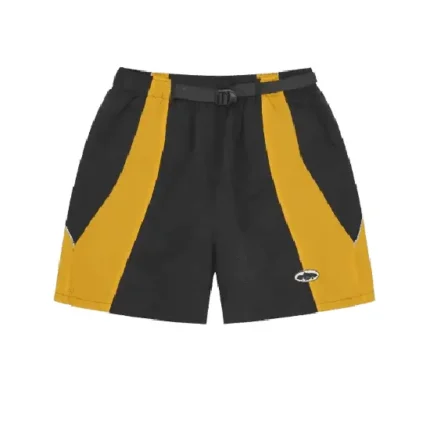 Corteiz Spring Shorts Black Yellow (2)