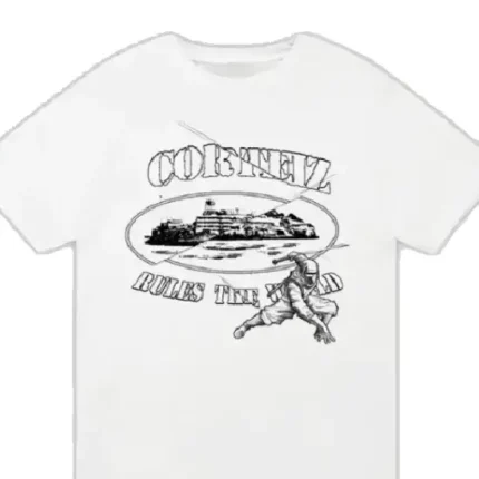 Corteiz Web Alcatraz Tee New Blank White