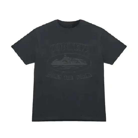 Corteiz OG Alcatraz T Shirt Triple Black